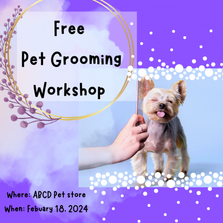 2. Free Pet Grooming Workshops